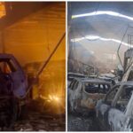 VÍDEO: incêndio em oficina destrói 23 carros, e prejuízo pode chegar a R$ 1,5 milhão no interior de SP