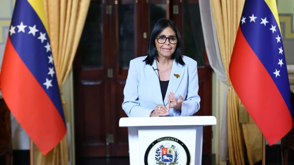 Delcy Rodríguez diz que acordo sobre petróleo com EUA mantém soberania e garante desenvolvimento