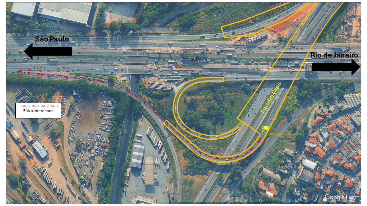Fernão Dias terá obras noturnas em viadutos em São Paulo e Guarulhos