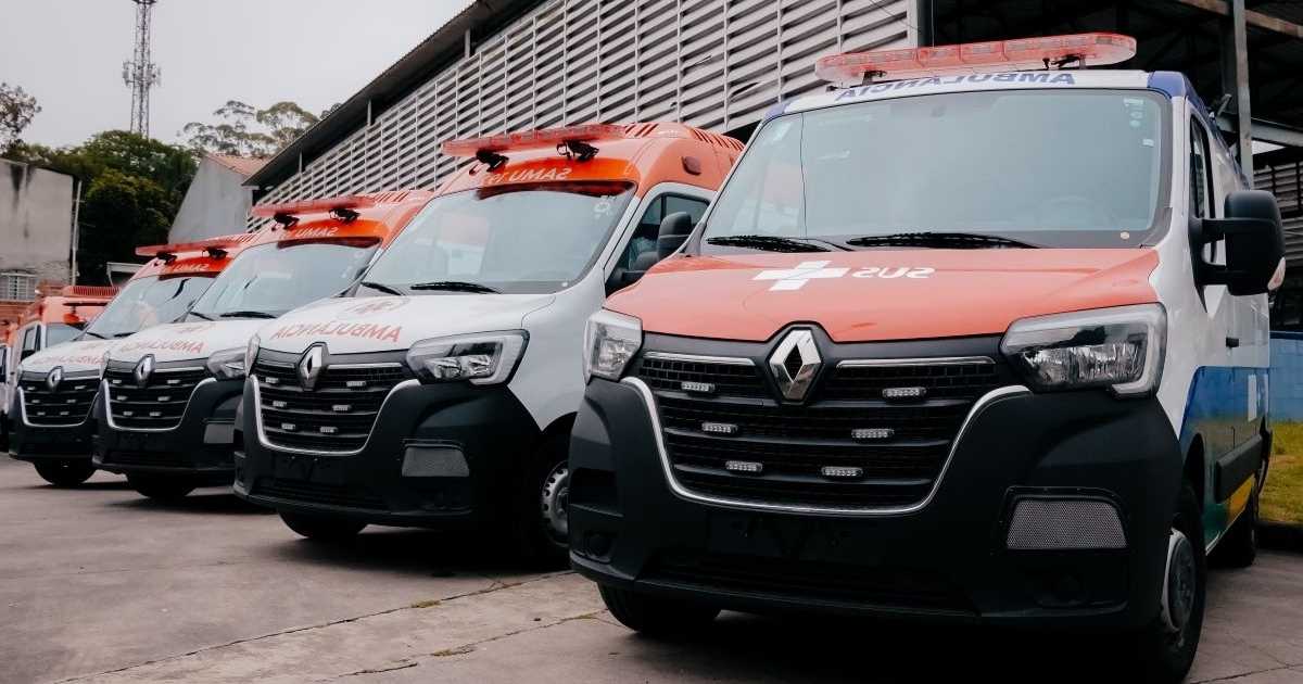 São Bernardo recebe 4 novas ambulâncias do Samu