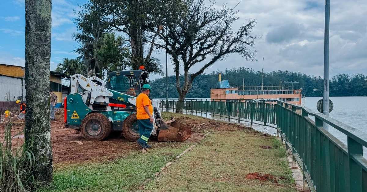 Prainha do Riacho Grande avança com obras em São Bernardo Prainha do Riacho Grande avança com obras em São Bernardo