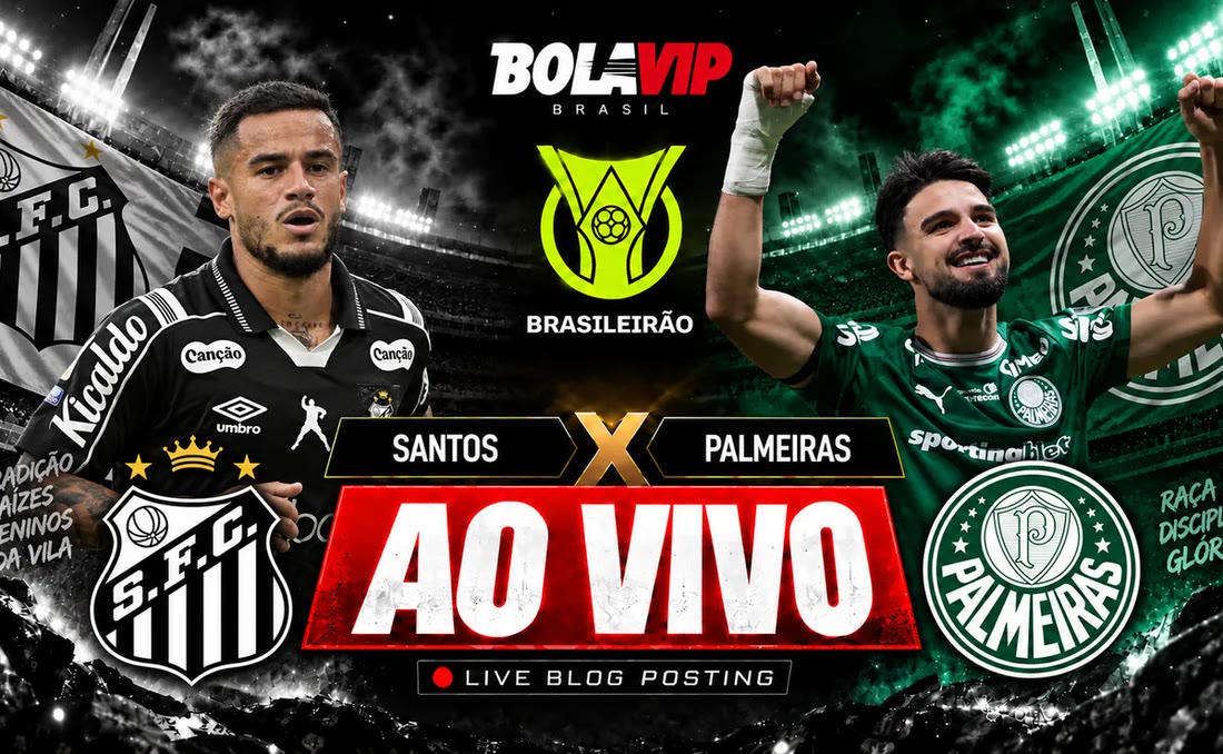 Santos e Palmeiras empatam e liderança fica com o Flamengo